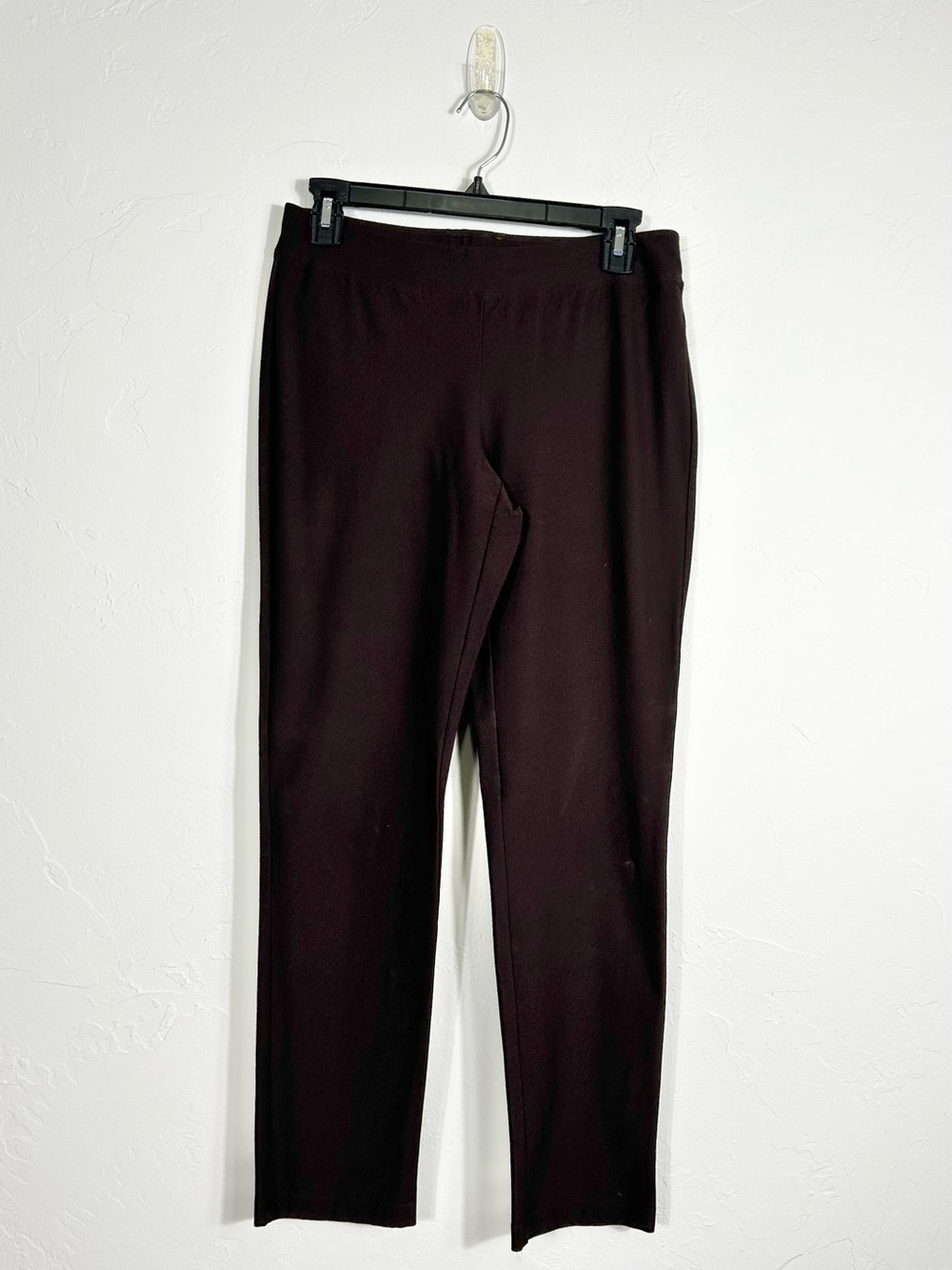 Eileen Fisher Brown Washable Flex Ponte Slim Ankle Pants Women's Size XS